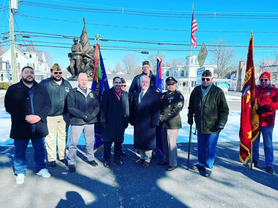 Mayor Dean Esposito attending a veterans’ event